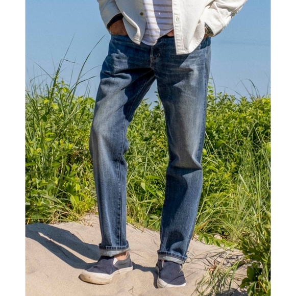 Outerknown Jeans Outerknown Sea Jeans Local Straight Fit In Faded Indigo 3 X 32 Poshmark